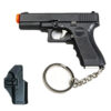 Mini Gun Keychain with Holster