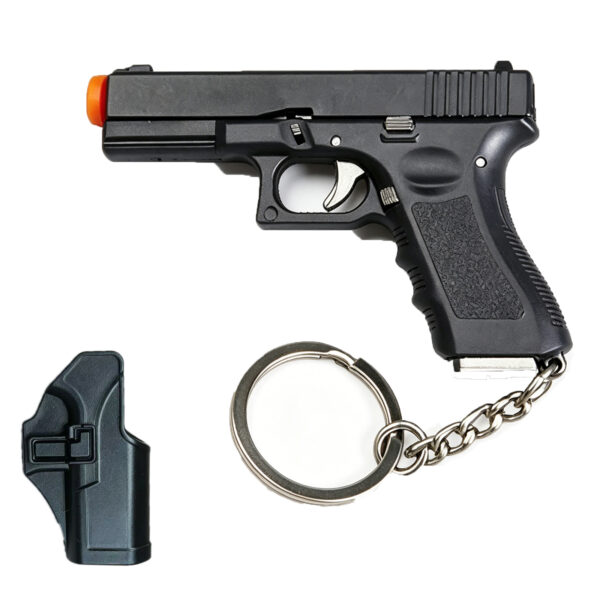 Mini Gun Keychain with Holster