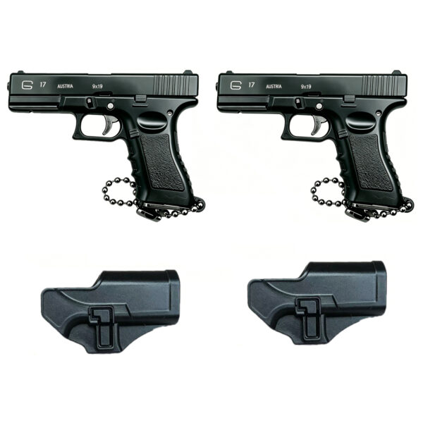 Mini Gun Keychain with Holster
