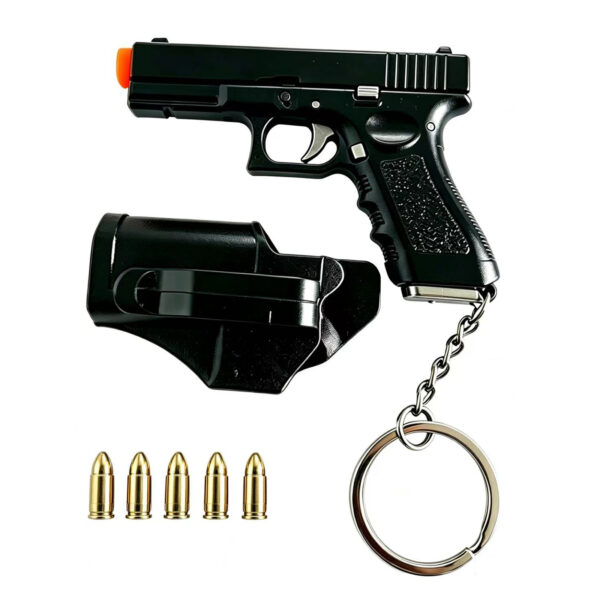 Mini Gun Keychain with Holster